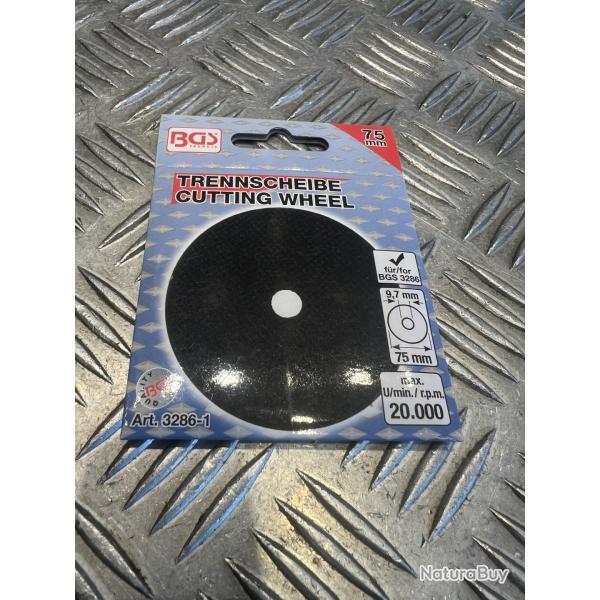 disque a trononner  75mm 1.8 x 9,7mm meuleuse pneumatique disqueuse bgs