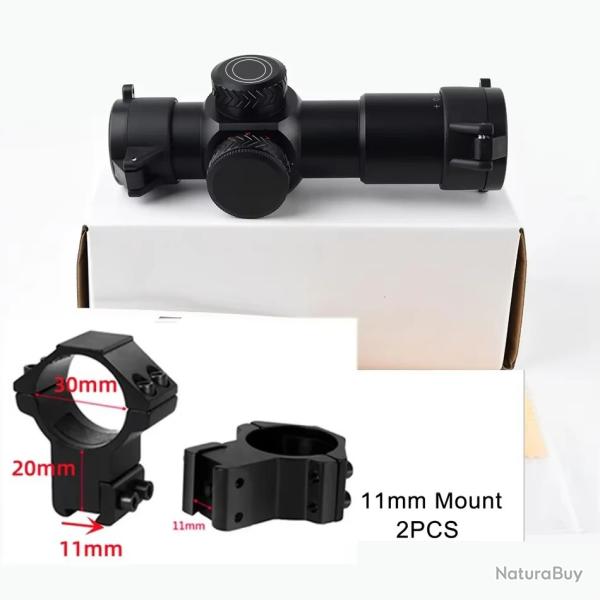 Lunette de vise optique courte  arbalte 3x28IR *- 11MM Tall LIVRAISON GRATUITE PAIEMENT 3/4 FOIS