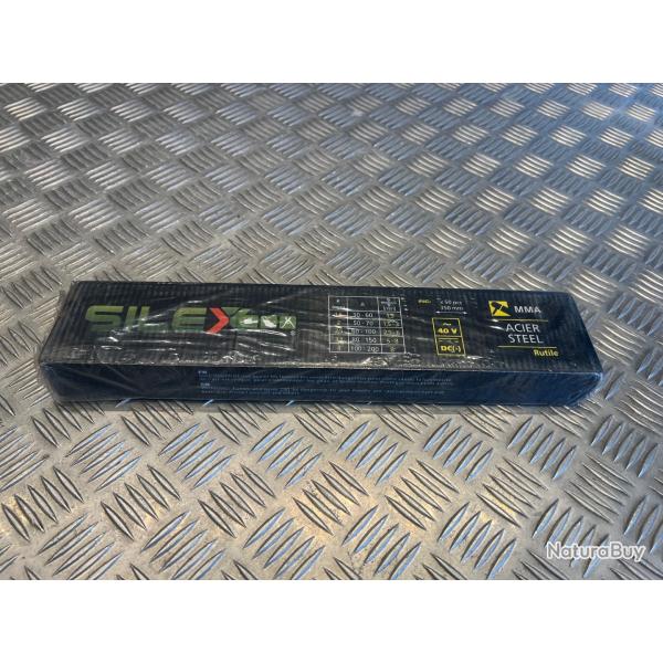 Lot de 50 lectrodes pour soudage soudure acier mma Silex rutile 4mm