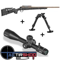 Pack TLD Carabine CVA Cascade LRX Black Cerakote 308 Win + Lunette DISCOVERYOPT ED-PRS GEN 2 5-25X56