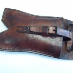 militaria ww1  &eacute;tui cuir grande pince coupe barbel&eacute; peugeot fr&egrave;res poilu 14/18