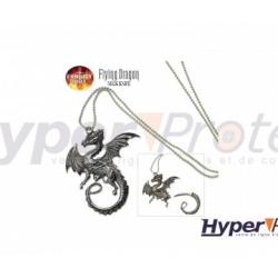 Collier pendentif dragon avec lame cach&eacute;e