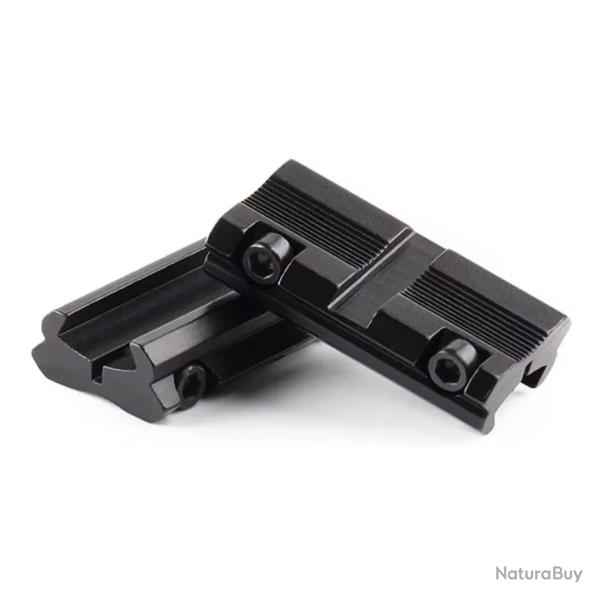 Adaptateur Rail 11mm vers Picatinny - Lot de 2 - SKX INDUSTRIES