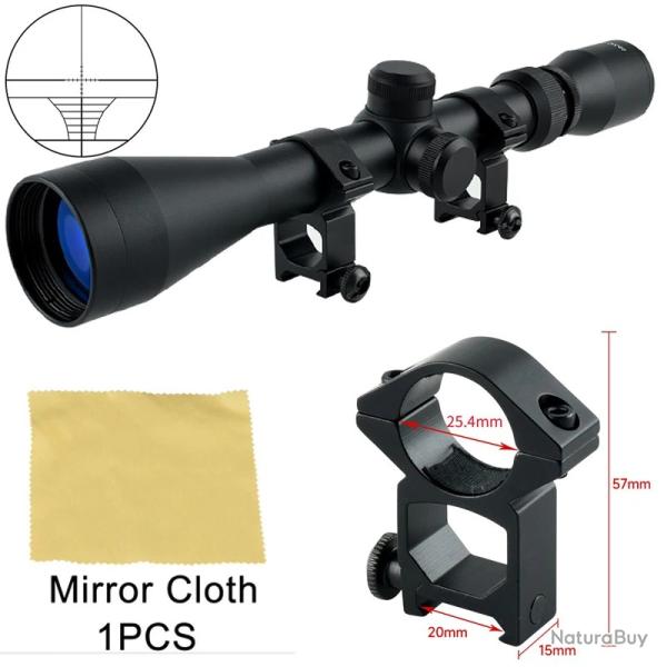 Lunette de vise DulOptical -**3-9x40--20mmT - LIVRAISON GRATUITE PAIEMENT 3/4 FOIS