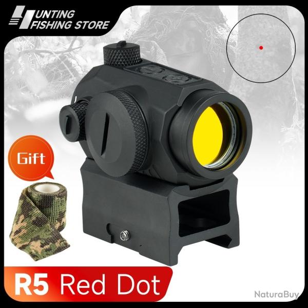 Lunette de vise  point rouge R5 rail tiss de 22mm 2 MOA     PAIEMENT 3/4 FOIS !!!