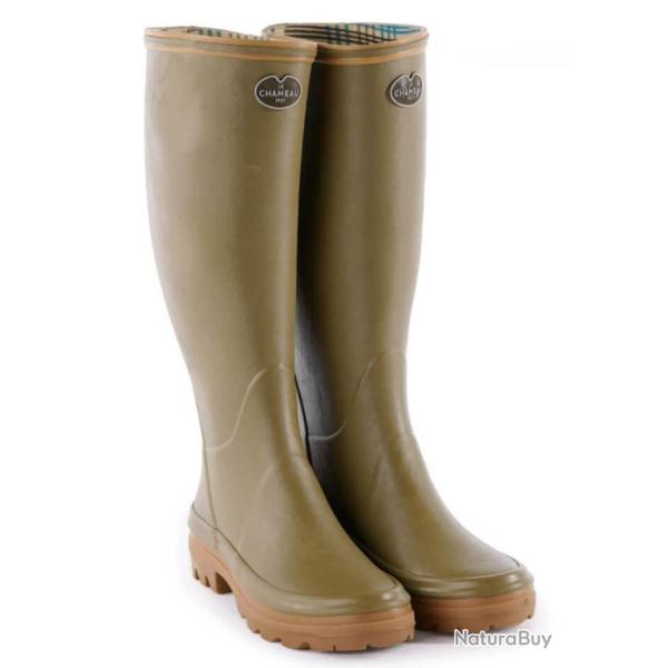 Bottes femme Giverny doubl�es Jersey vert vierzon LE CHAMEAU