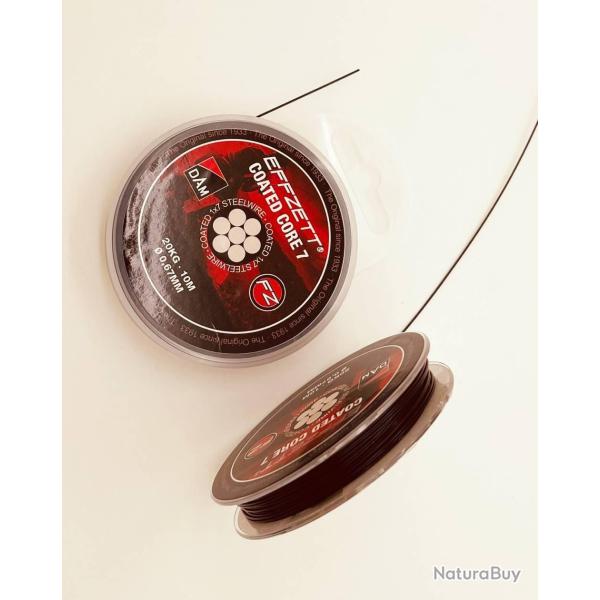 Bas de ligne acier carnassier DAM Effzett Coated Core 7