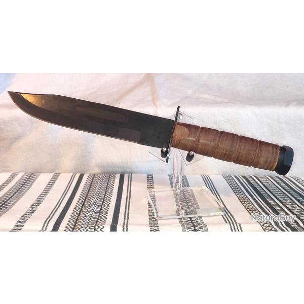 POIGNARD CHJ 18 CM AVEC ETUI EN CUIR