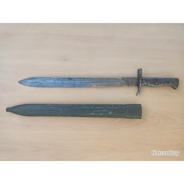 Baonnette ersatz allemande type 98/05 tout acier ww1 premire guerre mondiale
