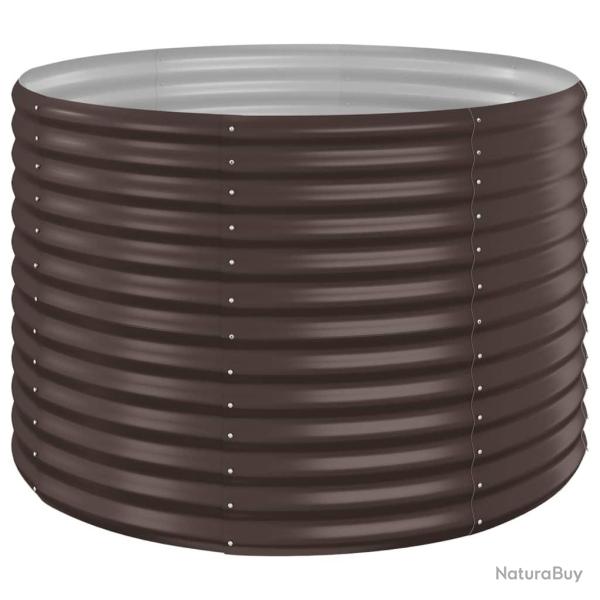 Jardini�re bac lit sur�lev� plantes fleurs terrasse jardin de jardin acier enduit de poudre marron