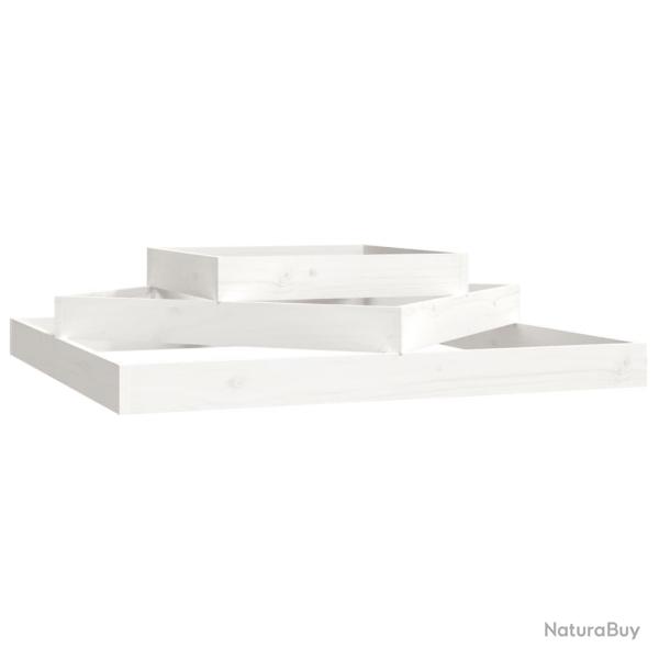 Jardini�re bac lit sur�lev� plantes fleurs terrasse jardin 112 x 112 x 27 cm bois massif de pin bla