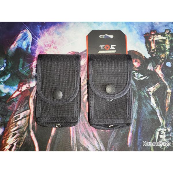 Pochette tlphone grand modle Plus - TOE Noir