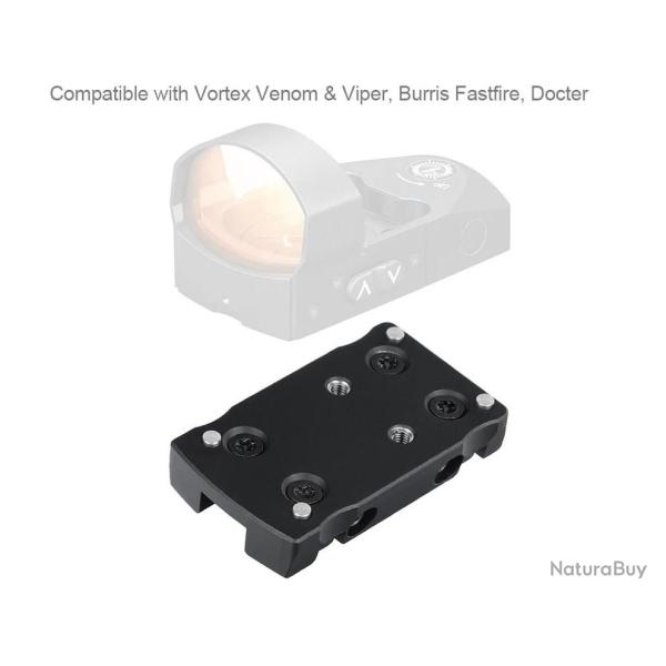 Platine bande ventil�e pour Red dot Vortex Venom/Viper/Burris Fastfire/ docter pour fusil