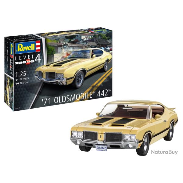 Oldsmobil 442 coup 1971 1/25 | Revell (0000 4261) - Maquette  monter