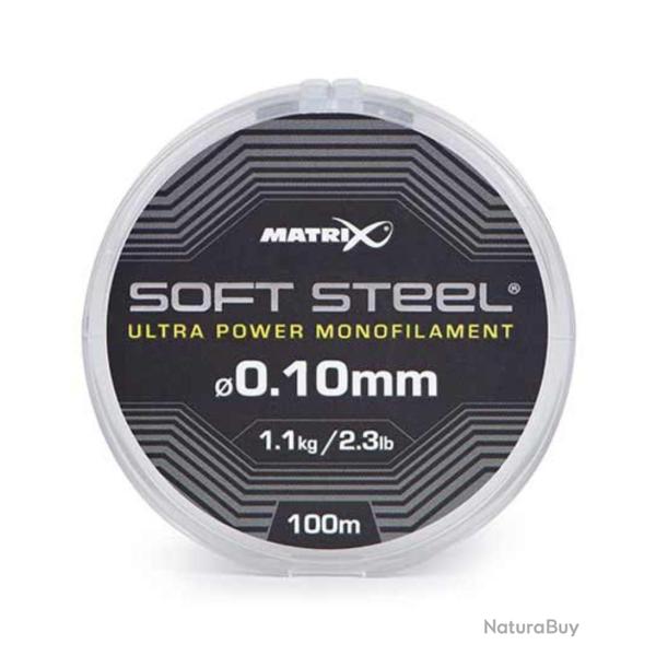 MATRIX FIL DE P�CHE SOFT STEEL ULTRA POWER MONOFILAMENT MATRIX 0,10mm 100m