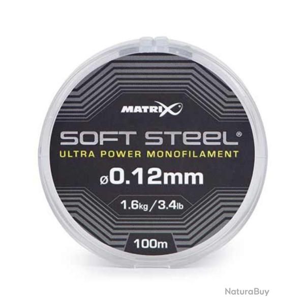 MATRIX FIL DE P�CHE SOFT STEEL ULTRA POWER MONOFILAMENT MATRIX 0,12mm 100m