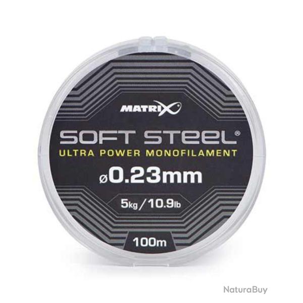 MATRIX FIL DE P�CHE SOFT STEEL ULTRA POWER MONOFILAMENT MATRIX 0,23mm 100m