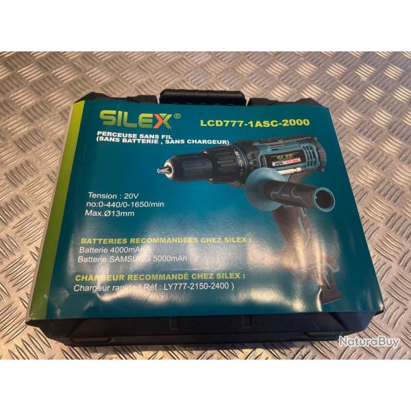 coffret Perceuse visseuse percussion 20V Li-Ion sans fil Silex neuf