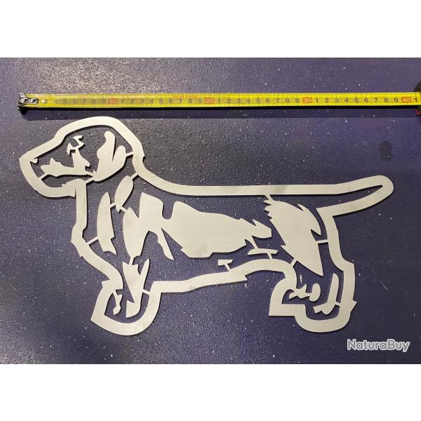 Plaque d�corative chien teckel