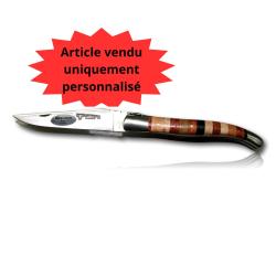 Couteau Laguiole en Aubrac Woodstock Lame de 12 cm &agrave; personnaliser
