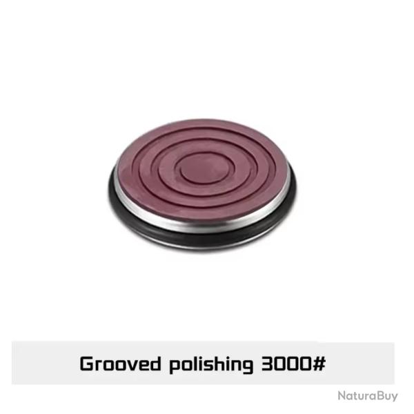 Disque de polissage rainur grain 3000 pour affteur rouleau