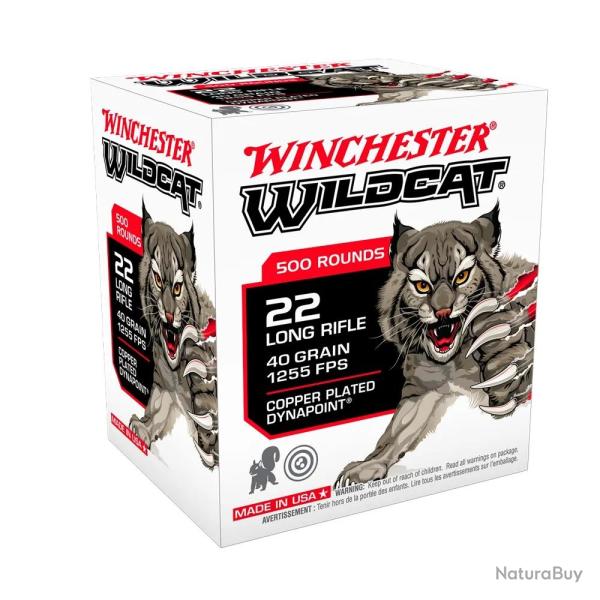WINCHESTER cal.22Lr Wildcat Dynapoint /500 1 boite ( 500 muniitons )