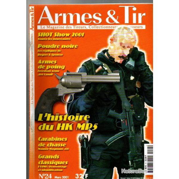 armes et tir 24 mp 5 a 4  h&k, roger et spencer, mauser 98 magnum � verrou, pocket survival tool