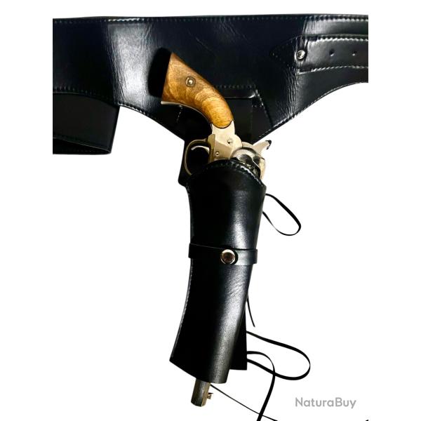 Revolver poudre noire Remington COLTMAN en m�tal + holster - Cat�gorie D