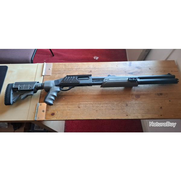 Fusil � pompe Remington 870 crosse pliante et pompe ATI cal 12/76