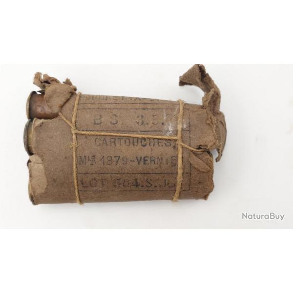 PAQUET MUNITIONS CARTOUCHE ANCIENNE FUSIL GRAS 1874 11mm modle 1879 DE1882 - France III Rpublique