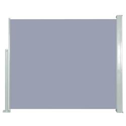 Auvent lat&eacute;ral r&eacute;tractable 120 x 300 cm Gris