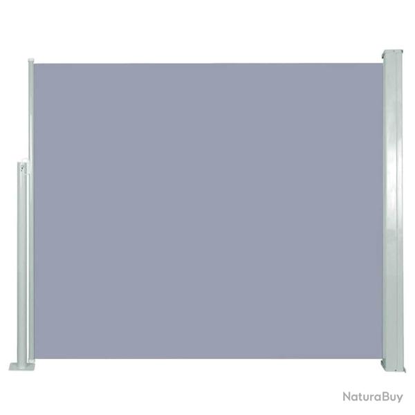 Auvent latral rtractable 120 x 300 cm Gris