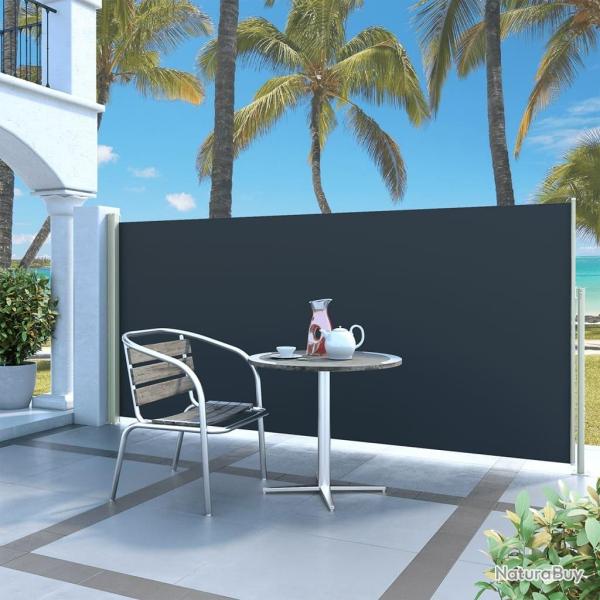 Auvent lat�ral r�tractable 140 x 300 cm Noir