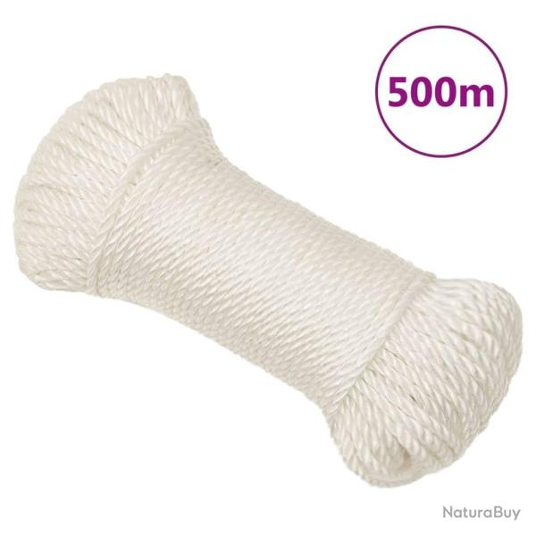 Corde de travail Blanc 8 mm 500 m polypropyl�ne