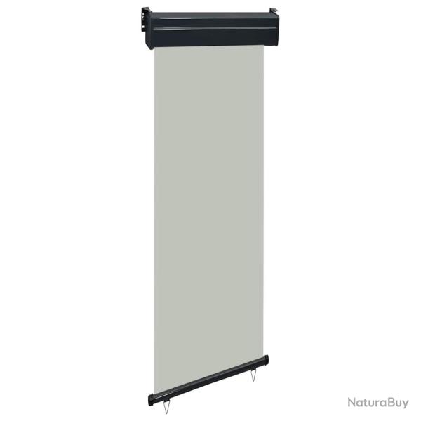 Auvent latral de balcon 65x250 cm Gris