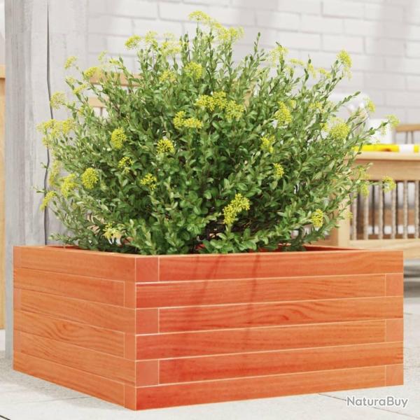 Jardini�re cire marron 50x50x23 cm bois de pin massif
