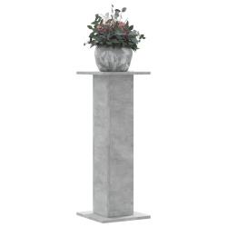 Supports pour plantes 2 pcs gris b&eacute;ton bois d'ing&eacute;nierie