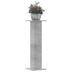 Supports pour plantes 2 pcs gris b&eacute;ton bois d'ing&eacute;nierie