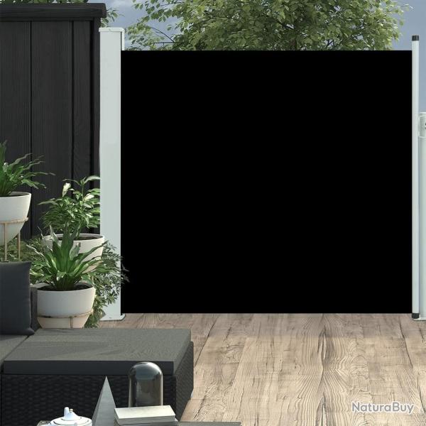 Auvent lat�ral r�tractable de patio 170x300 cm Noir