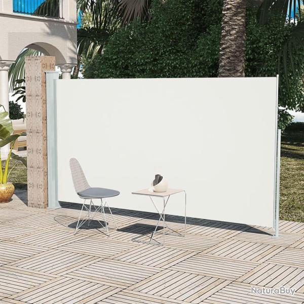 Auvent latral rtractable de patio 160x300 cm Crme