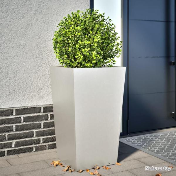 Jardinire 45x45x75 cm acier inoxydable