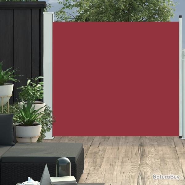 Auvent lat�ral r�tractable de patio 170x300 cm Rouge
