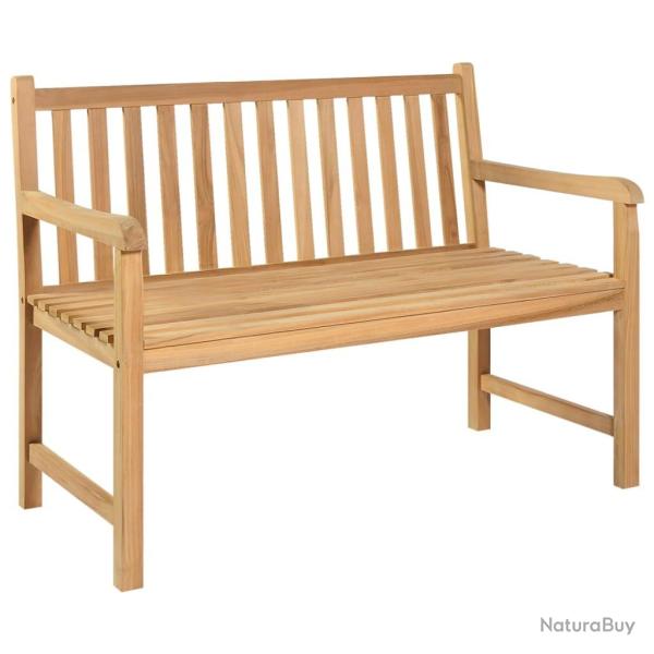 Banc de jardin 114 cm bois de teck solide