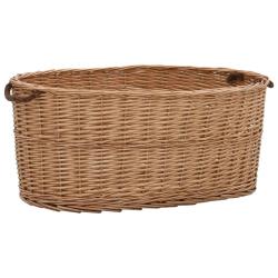 Panier &agrave; bois de chauffage poign&eacute;es de transport 78x54x34 cm
