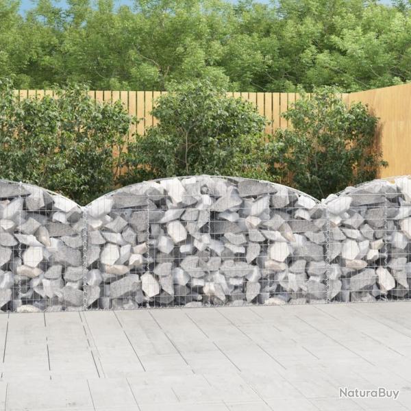 Panier de gabions arqu� 200x30x80/100 cm Fer galvanis�