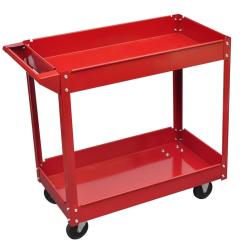 Chariot &agrave; outils d'atelier 100 kg rouge