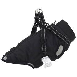 Manteau pour chiens avec harnais imperm&eacute;able r&eacute;fl&eacute;chissant L36