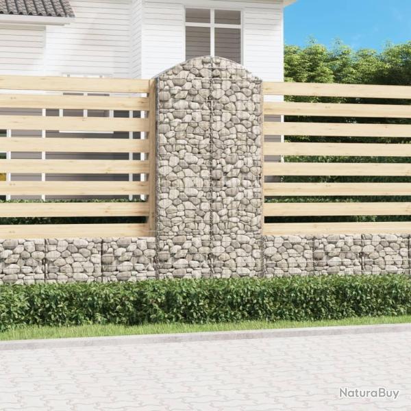 Panier de gabions arqu� 100x50x220/240 cm Fer galvanis�