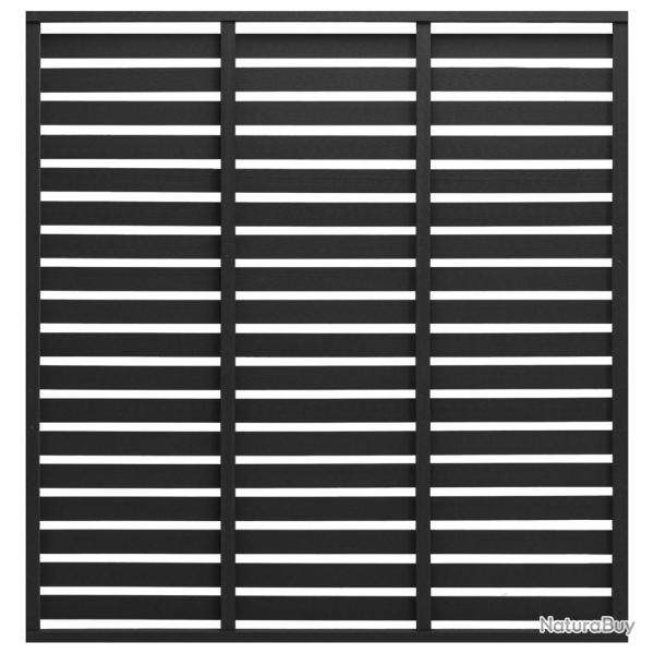 Panneau de cl�ture WPC 180x180 cm Noir