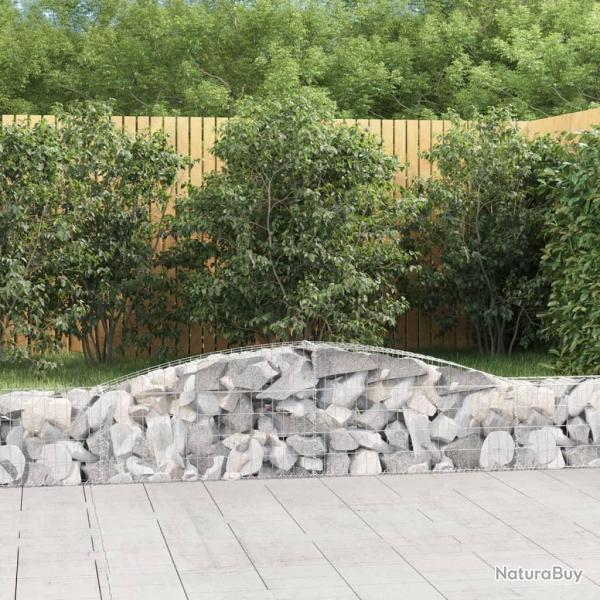 Panier de gabions arqu� 400x30x40/60 cm Fer galvanis�